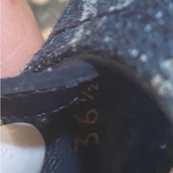 Louis Vuitton Blue Denim Monogram cork wedges Platform Sandals - Picture 5 of 8